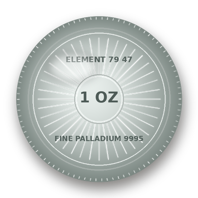 Palladium coin (illustrated render)