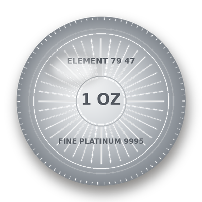 Platinum coin (illustrated render)